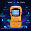 Professional 4 in 1 Gas Detector CO H2S O2 EX Tester Analyzer Rechargeable LCD Display Sound Light Vibration Alarm Air Quality Concentration Tester