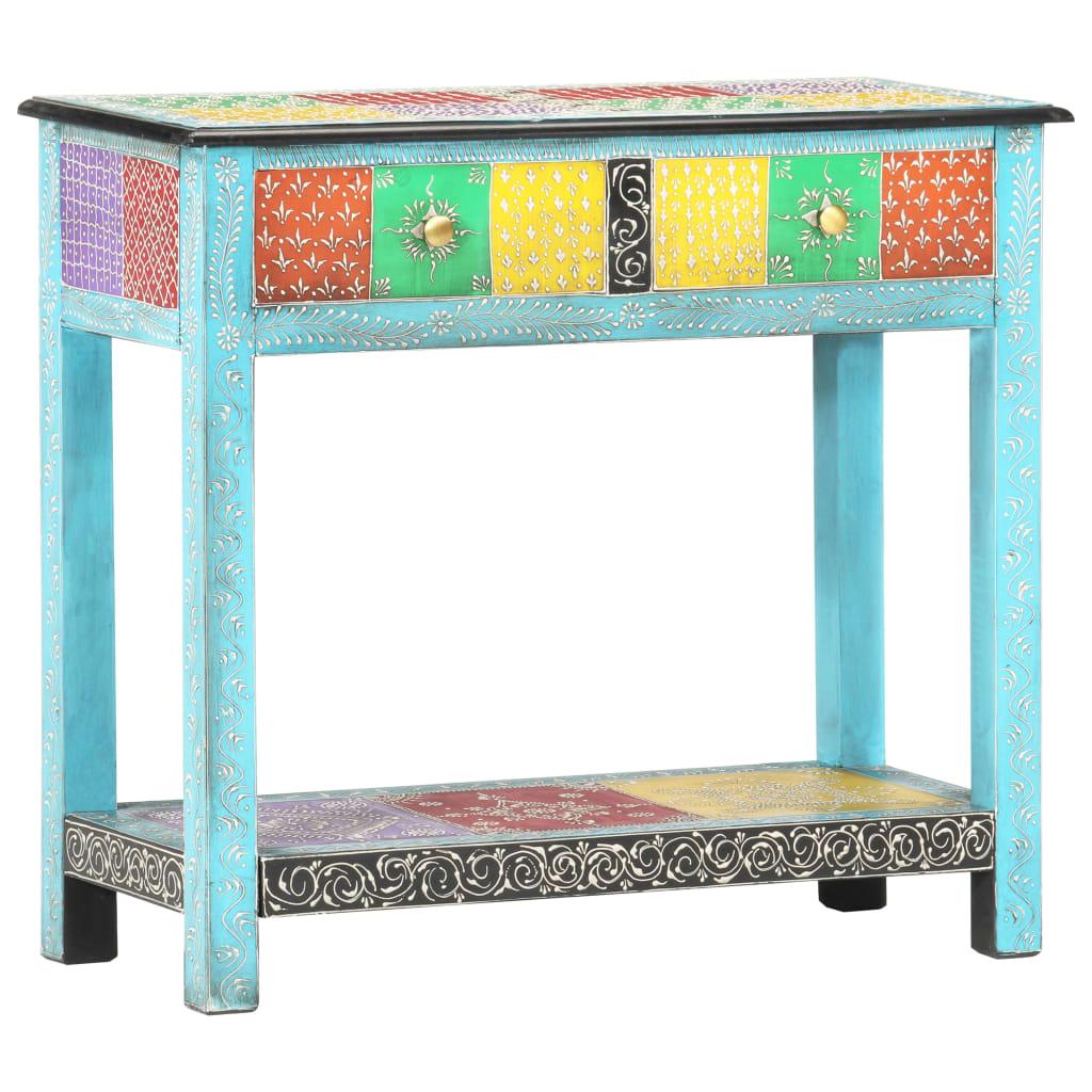 Console Table Hand Painted 80*35*75 cm Solid Mango Wood