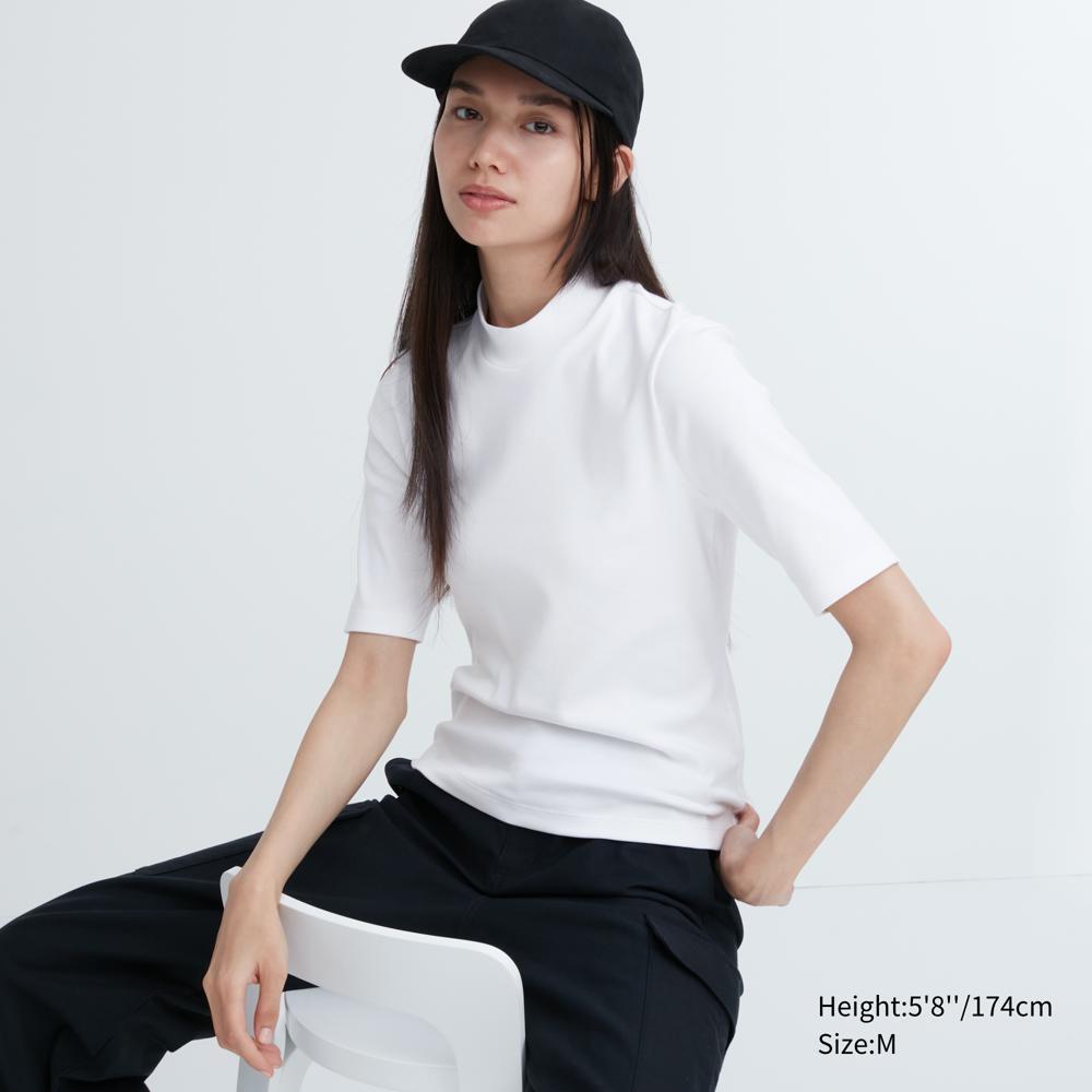

Хлопковая футболка UNIQLO с высоким воротником (Часть 5)