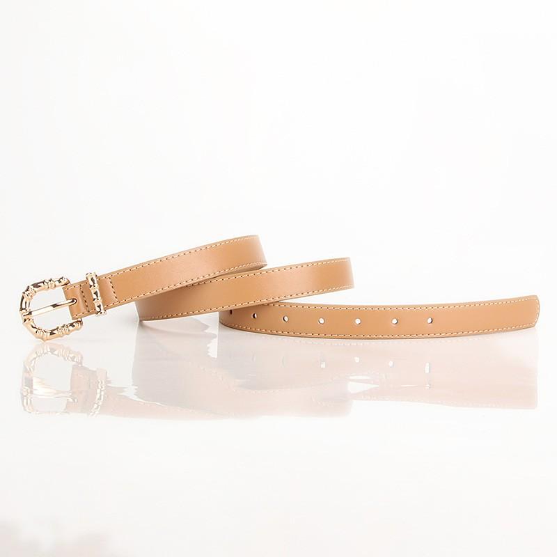 Womens Slim Alloy Pin Buckle Belt Jeans Trousers Casual Office Wear Adjustable Faux Leather Waistband