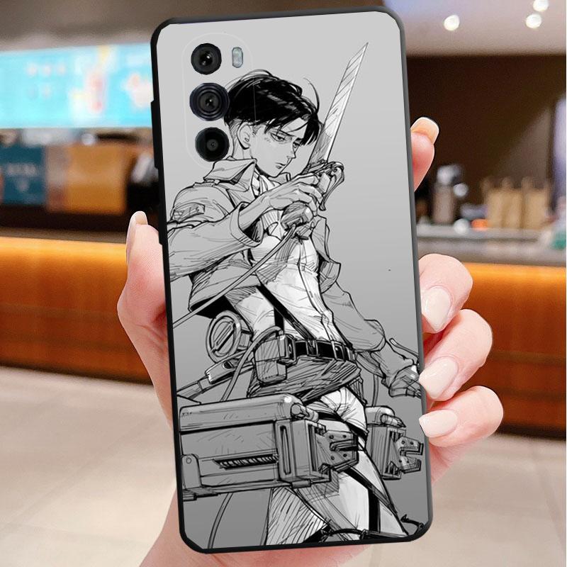 

Phone Case For Motorola Edge 50 40 Pro 60 50 40 30 Ultra Neo Fusion Moto G85 G72 G53 G54 G84 G13 G32 Levi Ackerman Anime Moto G32