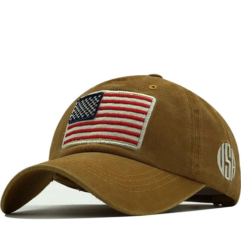 Fishing Hat Washed Old Letter Baseball Cap Versatile Trendy Men Women American Flag Pure Cotton Hat