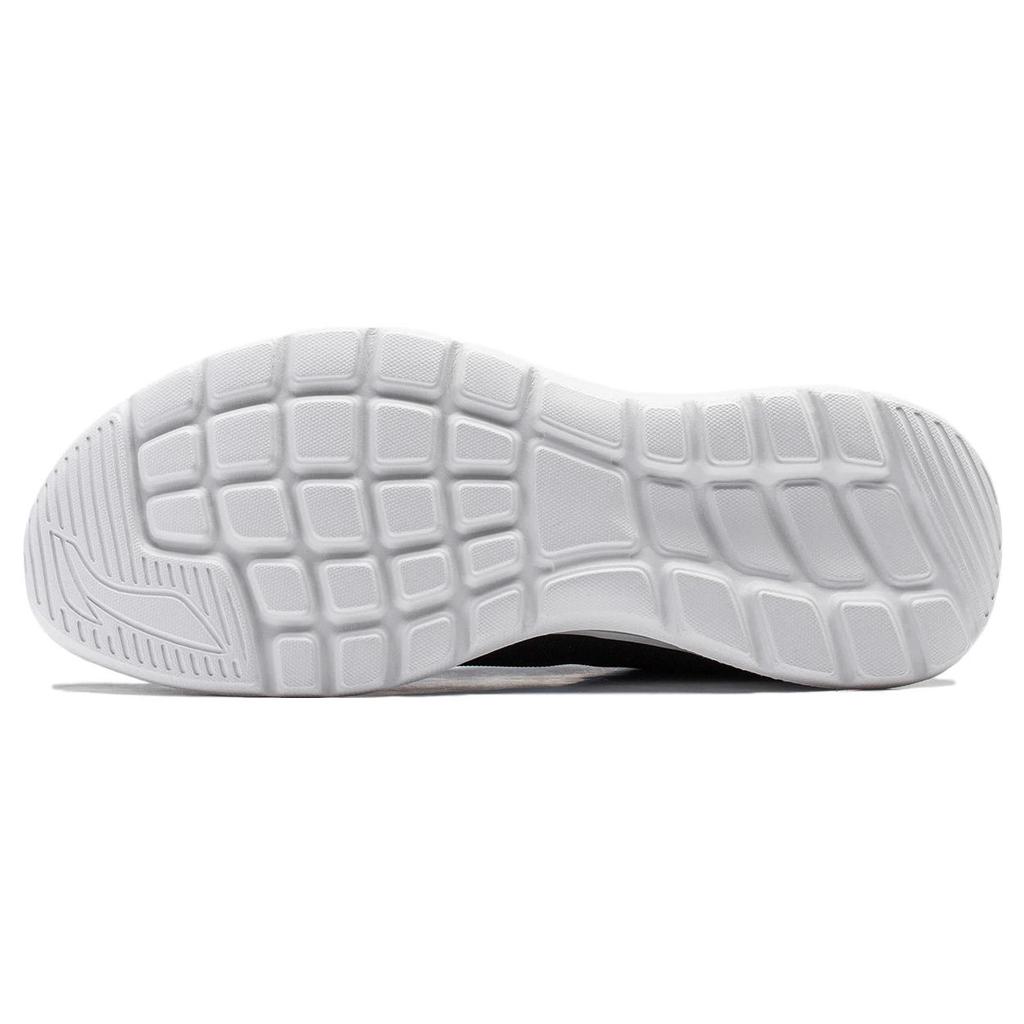 New LiNing Feather Wear Resistant Slip Resistant Low Top Running Shoes Men's Black White ARST065-3
