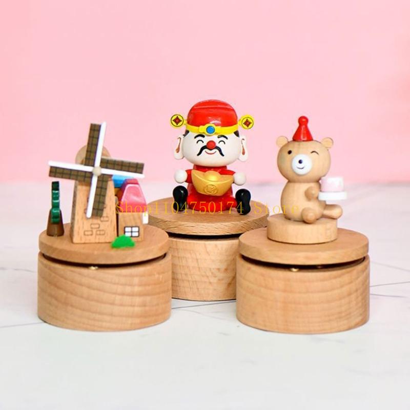 Music Boxes With Multiple Themes Festives Decoration Rotating Santa Christmas Ornament top sale