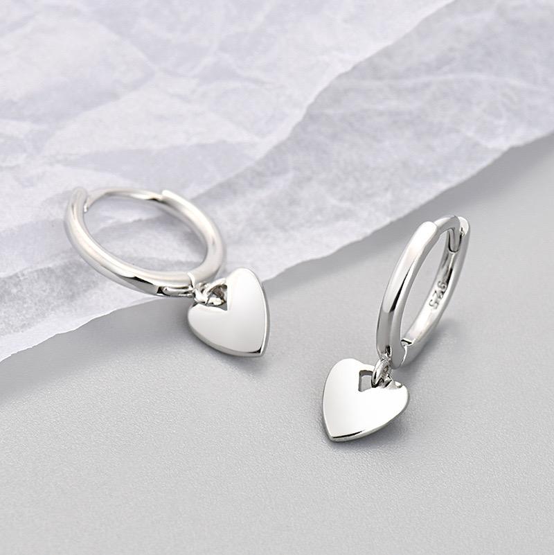 925 Silver Earrings For Women Trendy Heart Star Zircon Earring Jewelry Prevent Allergy Party Accessories Gift