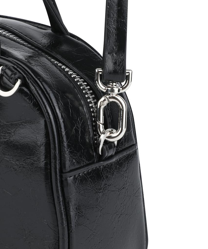 Wacky Willy Lily Volume Handle Tote Bag Black
