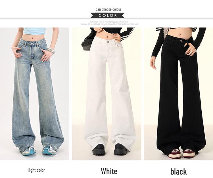 Women's Low Waist Flared Jeans - Spring/Summer 2025 Retro Slim Fit