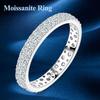 Total 0596ct Full Moissanite Ring for Women Copper Classic Sparkling Ring Wedding Bridal Band Rings Fine Jewellery