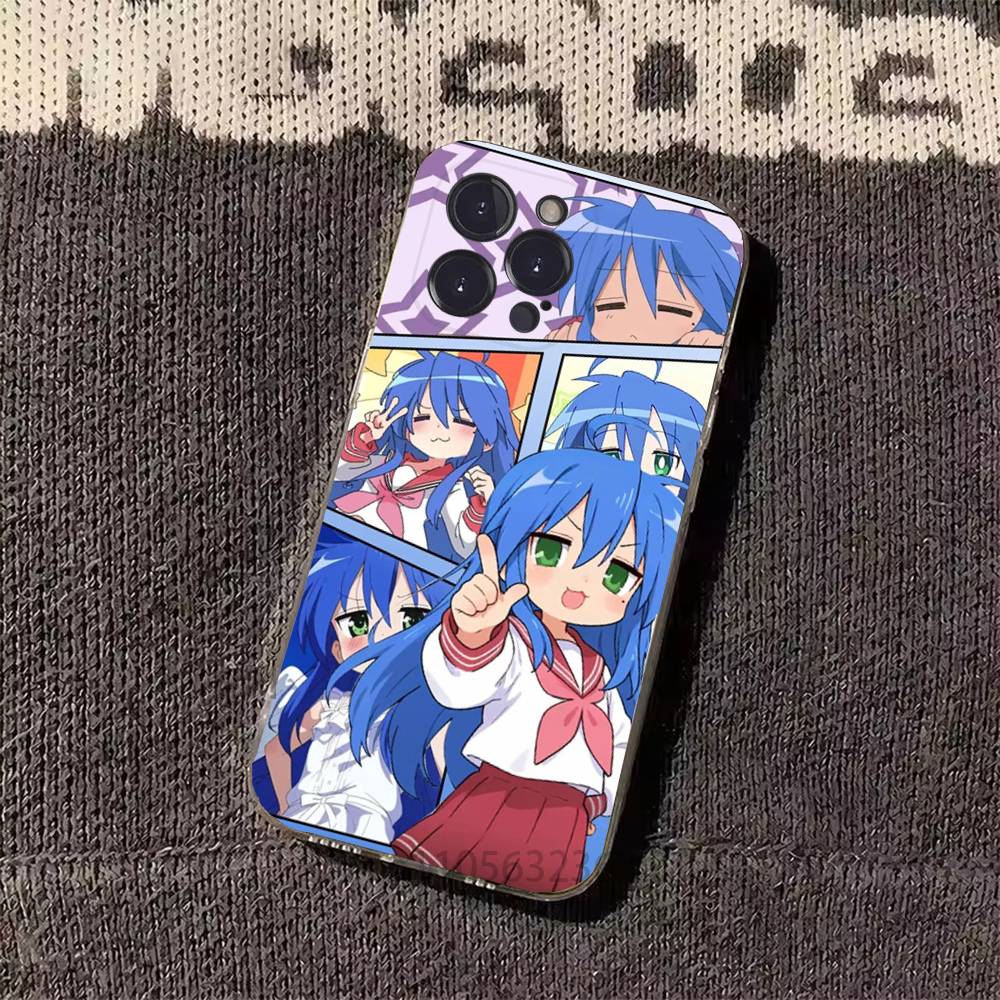 Konata Izumi L-Lucky S-Star Phone Case for iPhone 11Pro 13 12 11 Pro Max 16e 17 Air 16 15 14 Plus 11ProMax