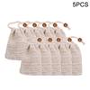 5/10pcs Natural Sisal Soap Bags Shower Bath Exfoliating Soap Saver Pouch Holder for Bath & Shower Use Soap Packaging Mesh Bags