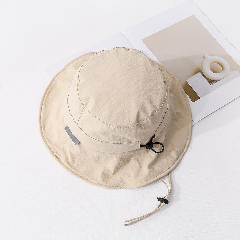 

2025 Women s Foldable Sun Hat: Spring/Summer Travel, Large Brim, Small Head Circumference, UV Protection 56-58 cm (M) слоновая кость