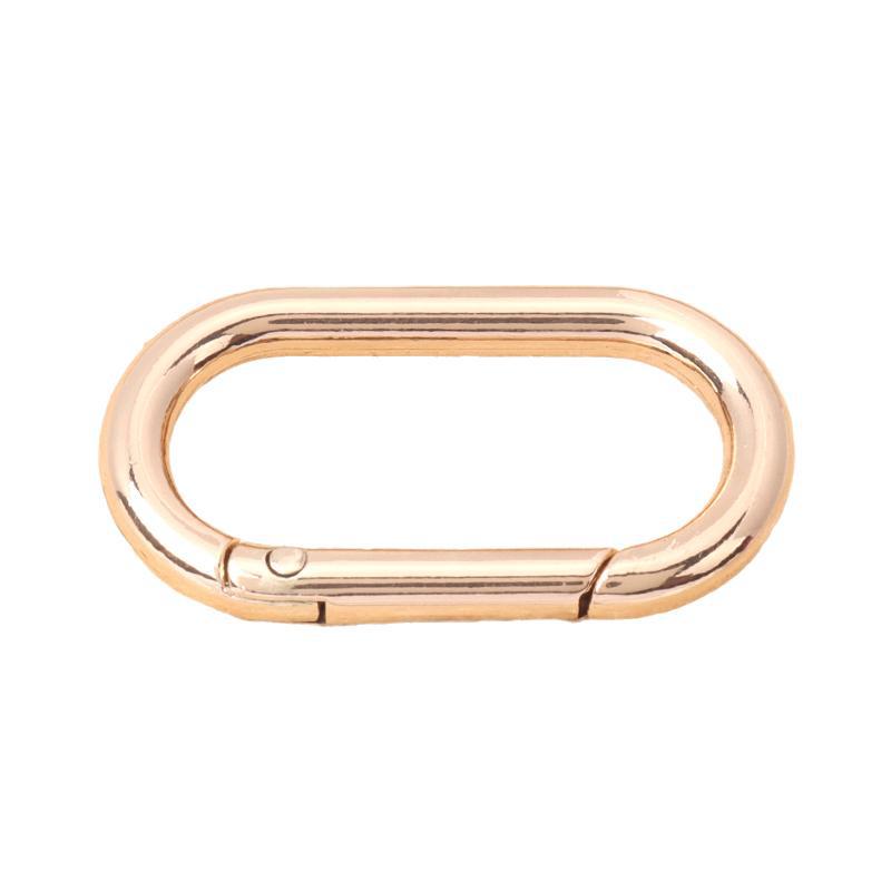 5 st Hårdvarupåsar Kläder Handväskor Dan-formad Spännväska Kläder Metalltillbehör Oval Ringbuckla Äggspänne U-formad Knapp