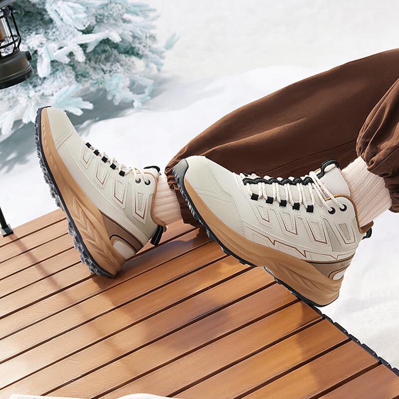 361° Men's Winter High-Top Fleece-Lined Outdoor Running Shoes