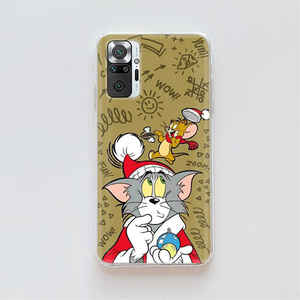 

Прозрачный чехол для Samsung A04 A14 A23 A34 A54 M23 M33 M52 M53 Realme Narzo 50 50I 50a Prime C35 C55 C30S 10 9 Pro T-93 Tom Jerry Mouse Tecno Pova 2 жасмин