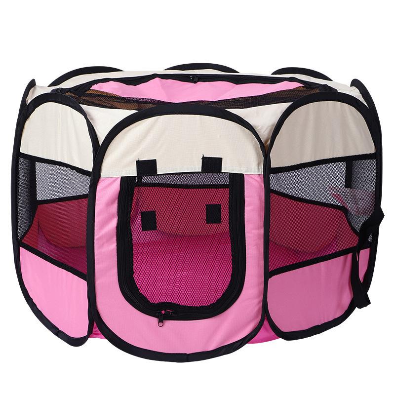 Portable Foldable Pet Tent Kennel Octagonal Fence Puppy Shelter Outdoor Easy Operation Large Dog Cage Cat Fences Foldable Kennel