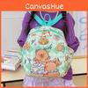 Capybara Backpack Children Zipper Design Adjustable Shoulder Schoolbag Straps