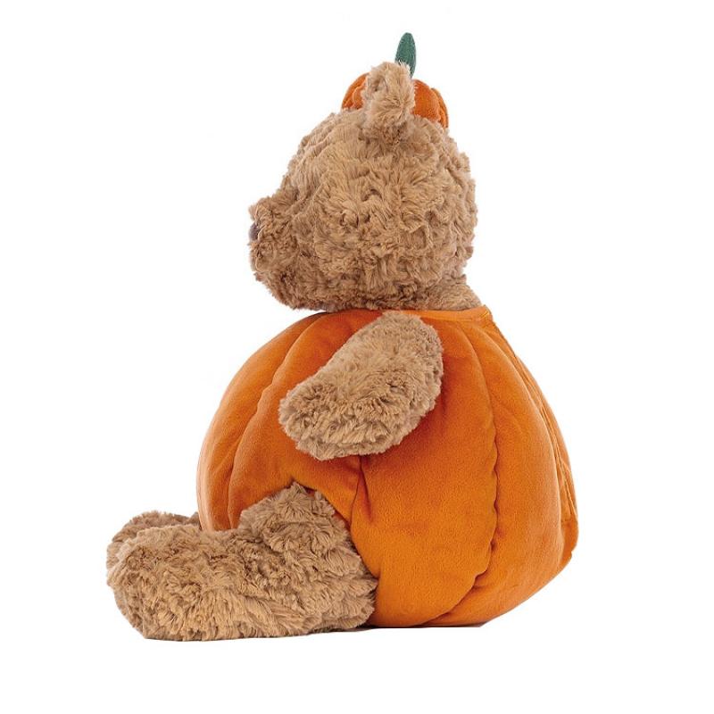 Jellycat Barcelo Bear Series Pumpkin Outfit Cute Doll Plush Doll 36cm Tall