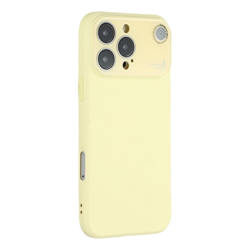 For iPhone 16 Pro Case Large Camera Window Liquid Silicone Aromatherapy Phone Cover
