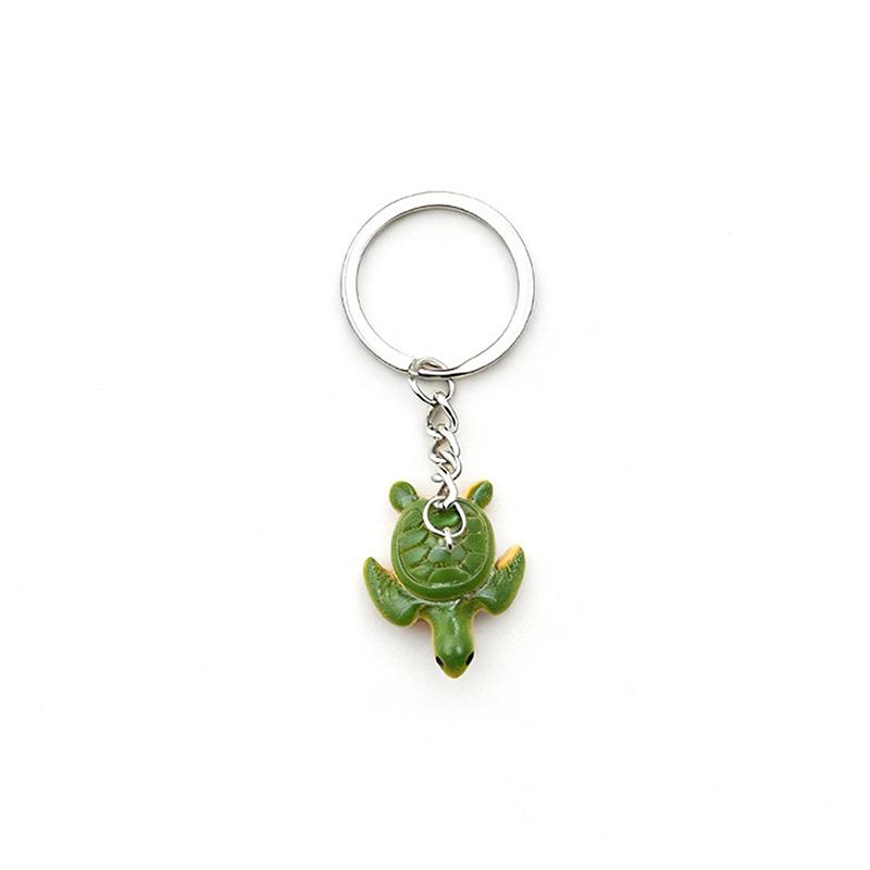 Retro Turtle Keychain Unique Cute Pendant Keyring Charm Sea-Themed Jewelry Gift