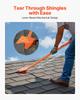 Shingle Shovel 1 Pack, D-Grip Handle Shingle Roof Ripper, High Hardness 45# Steel & Lightweight Easy Tearing Off Roofing & Nails Tool, ideal for