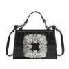 Early Spring New Women's Bag Crocodile Pattern Kelly Handheld Crossbody Bag Water Diamond Shining Luxury Single Shoulder Bag for Women