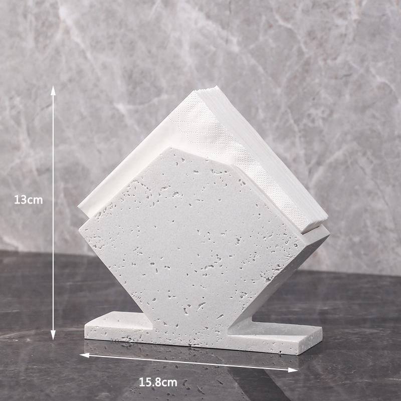 Creative Napkin Holder, Retro Square Upright Tissue Holder, Tissue Box, Kitchen, Restaurant, Desktop Tissue Storage Box