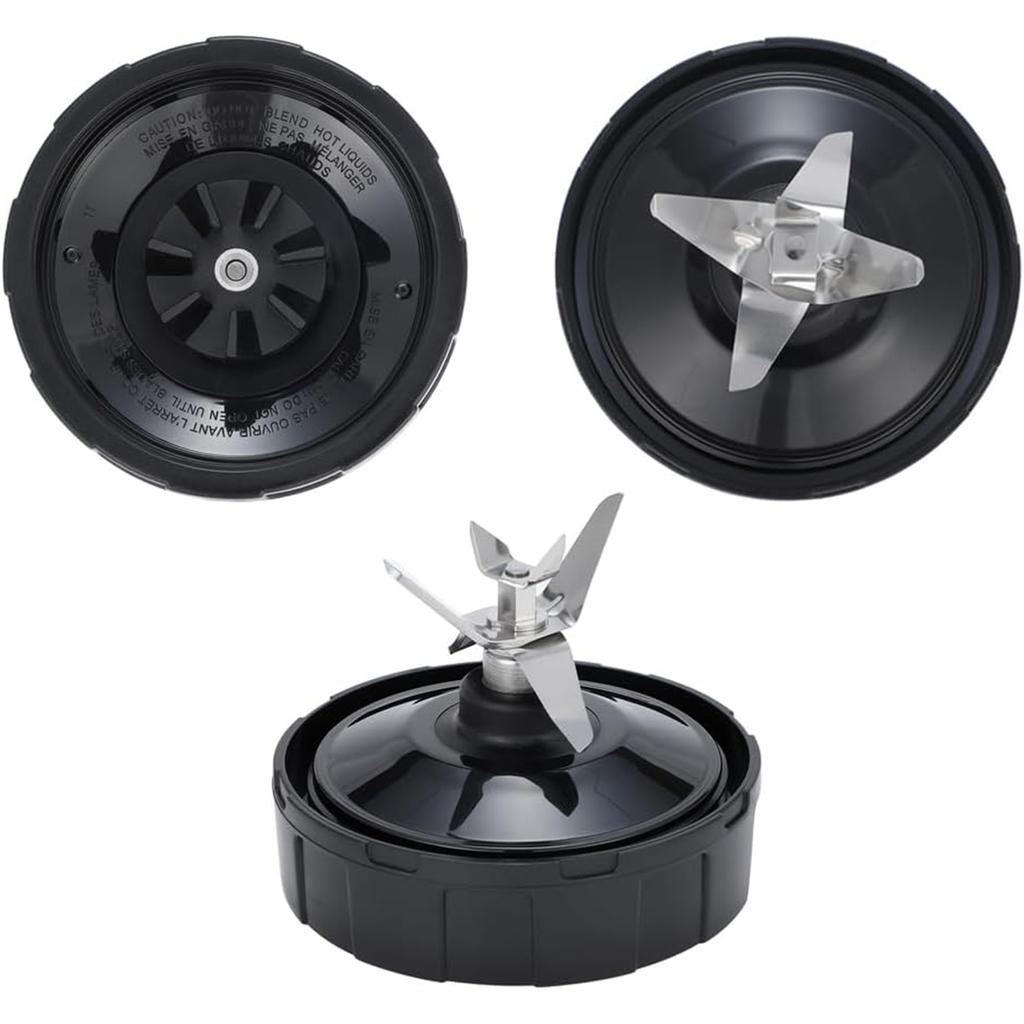 24oz Blender Cups and 7 Fins Blade for Ninja Nutri Replacement Cups with Sip and Seal Lids Perfect Fit for BL480