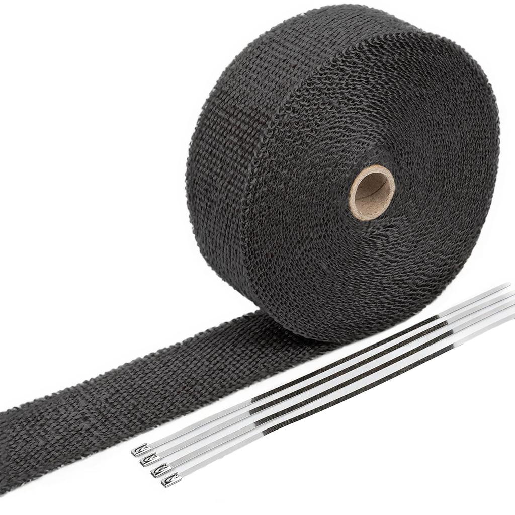 DELUXEFOX Thermo Vantage 2,5 cm * 5 m Hitzebeständig 1200 Grad Fahrradauspuff