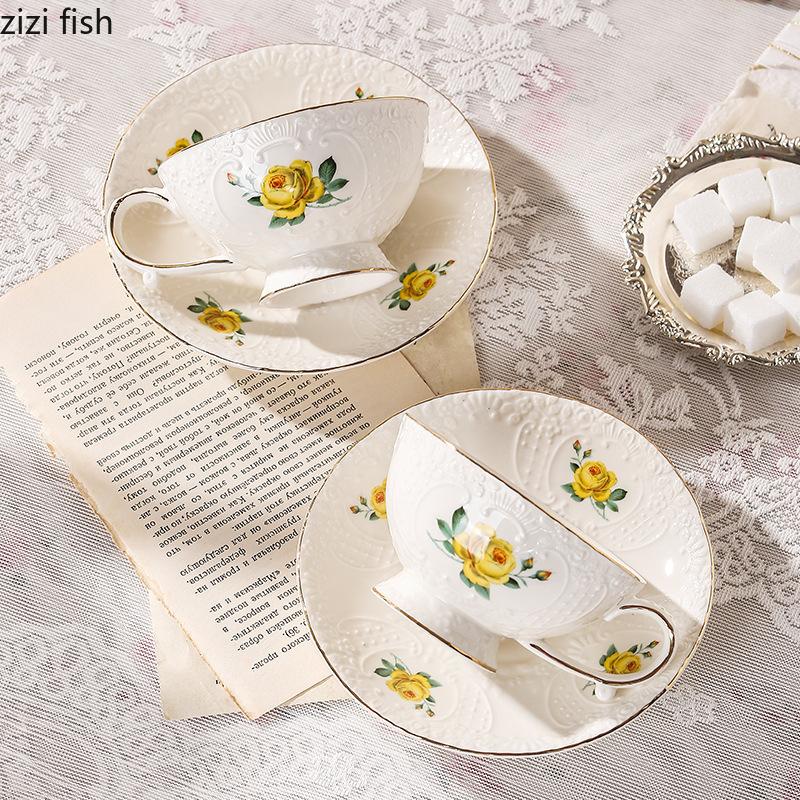 Ceramic Cups Flower Tea Pot Kettle Afternoon Tea Maker Water Bottle Water Cup Coffee Cups Tea Brewing Utensils Breakfast Cup