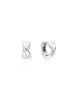 Hyeres Lor Souvnie Silver (W) Twist Chunky One-Touch Earrings Hl6E49646W9Xxx
