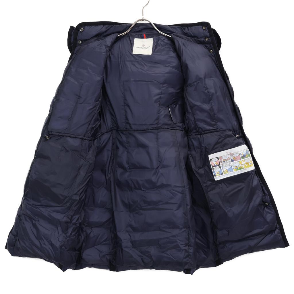 MONCLER HERMINE Hermine hooded down jacket coat O NavyUsed