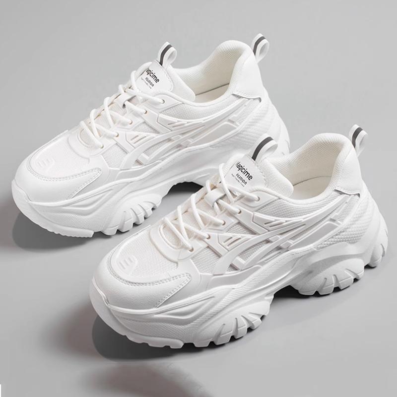 

Популярные папины кроссовки женские 2025 весна и лето новые на толстой подошве увеличивающие рост универсальные маленькие черные кроссовки на толстой подошве 40 белый