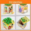 Wooden Toy Kids With Carrot Strawberry Fruits Puzzle Chest For Play Educational