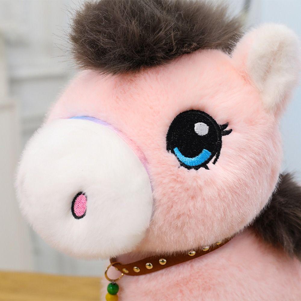 Long Mane Foal Plush Doll Simulation Horse Stuffed Toy Horse Plush Toys  Kids Gift