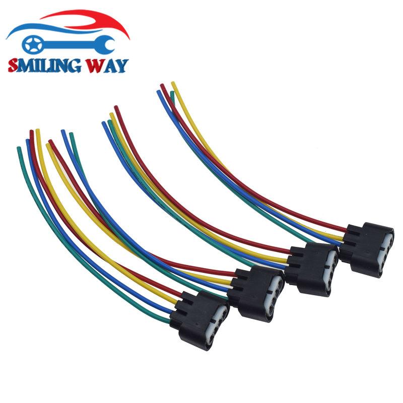 Ignition Coil Female Connector Plug Harness Cable Wire 4 Pins For Toyota Lexus Scion Pontiac Chevrolet 2AZFE 1ZZFE 90980-11885