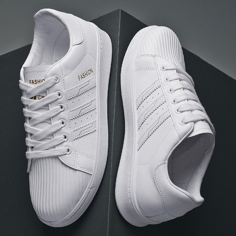 

2021 весенние новые парные маленькие белые туфли для студентов, корейская версия туфель с плоской подошвой, мужская и женская повседневная обувь с низким берцем 36