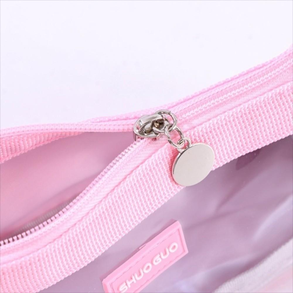 Transparent Pencil Bag Large Capacity Storage Bag Multifunctional Zipper Pen Bag Students