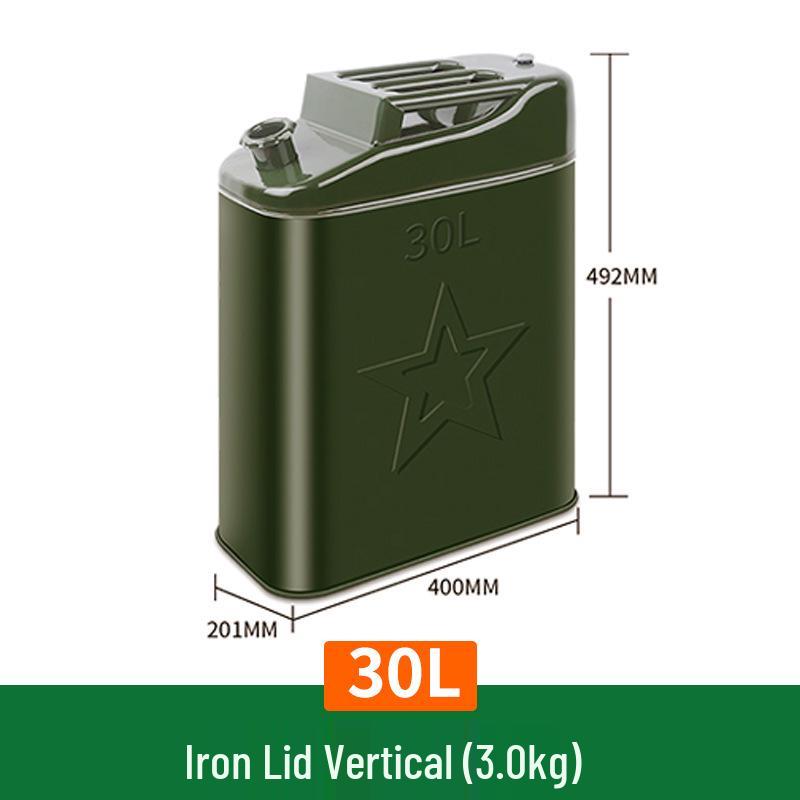 Tinplate Metal Gasoline Can 10L/20L/30L Square Fuel Tank Iron Drum for Car Diesel