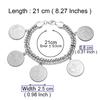 Anniyo Turkish Coin Bracelet for Women Men Turkey's Ancient Coins Banglet Turk Jewelry Gold and Silver Color  #122601