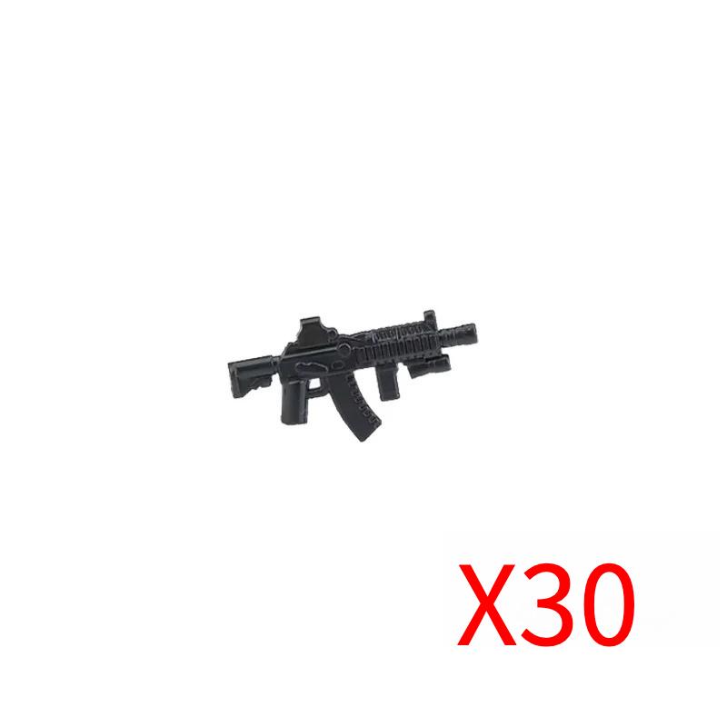 Military Soldiers Figures Weapons Building Blocks Accessories Two-color Guns Assault Sniper Rifles M16 M4 Model Bricks Toy Gift