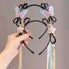Tassel Wigs Braided Hair Hoop Chinese Style Hair Bands for Children  Stage Performance