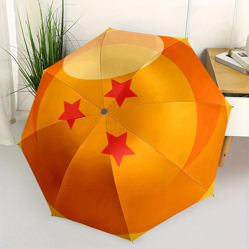 

Dragon Ball Z Stars Logo Umbrella, Portable 3 Fold Compact Umbrella for Men & Women,S145
