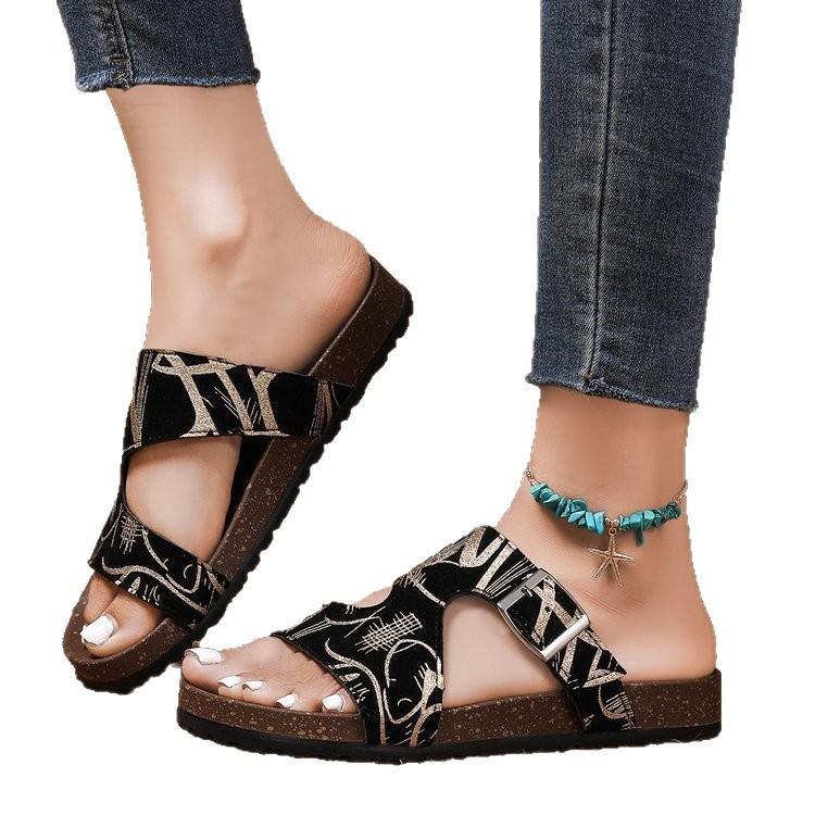 Fashion Women's Sandals Summer Slip on Comfortable Wedges Heels Sandals Women High Heeled Slippers Platform Sandals Summer Footwear 42
