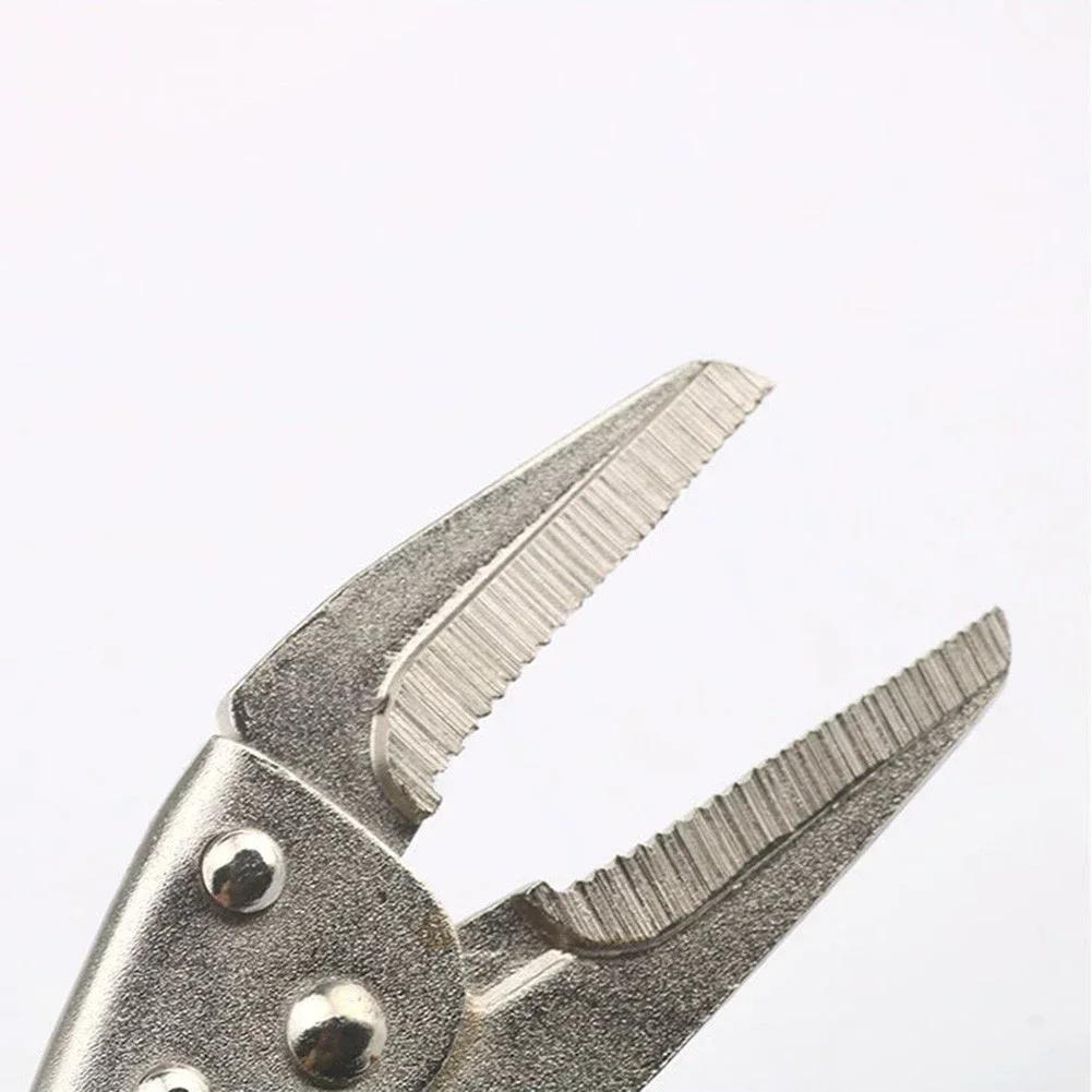 6.5Inch Locking Pliers Long Needle Nose Pliers Lock Vise Grip Clamp Hand Tool Squeeze Action And Trigger Release Re-positioning