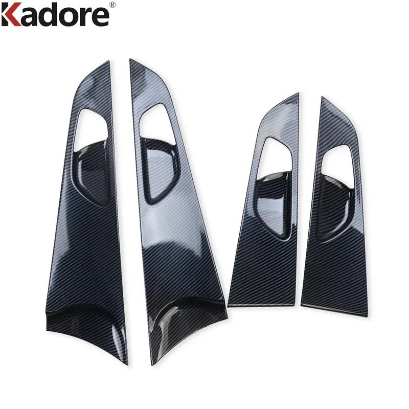 For Kia Cerato Forte K3      Carbon Fiber Car ide Inner Door Handle Bowl Cover Trim Interior Accessories