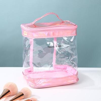 New PVC Cosmetic Bag Transparent Waterproof Makeup Bag Toiletry Storage Pouch Women