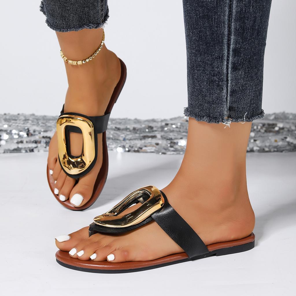 Fashion Women Fashion Slippers Slip on Anti-slip Flip Flops Summer Beach Slippers Luxury Flat Sandals Casual Designer Shoes Slides Women