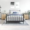 Bedside Tables - 2 Pieces - Sonoma Oak - Adjustable Feet - Iron Structure