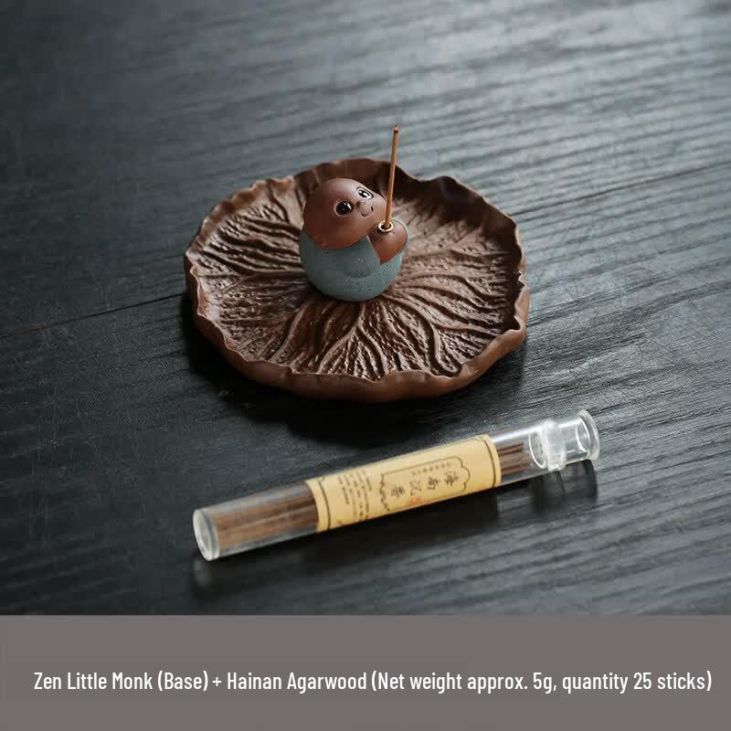 Youluo Purple Clay Little Monk Tea Pet Incense Holder