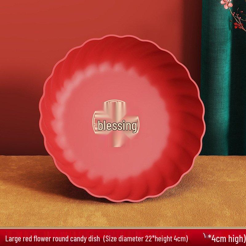 ZISIZ Wedding Red Blessing Tray Set